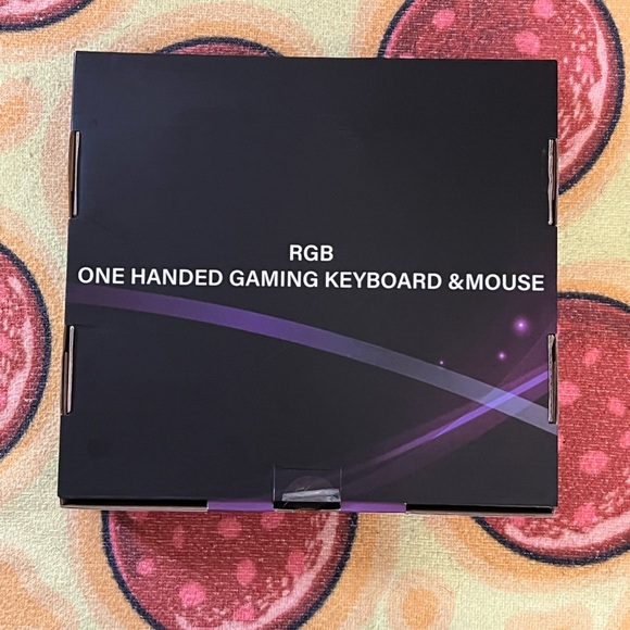 RGB One-Handed Gaming Keyboard & Mouse - Picture 2 of 10